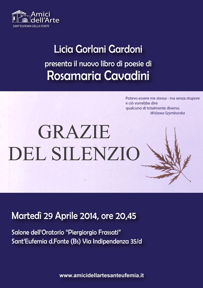 graziedelsilenzio cavadini 2014-locandina