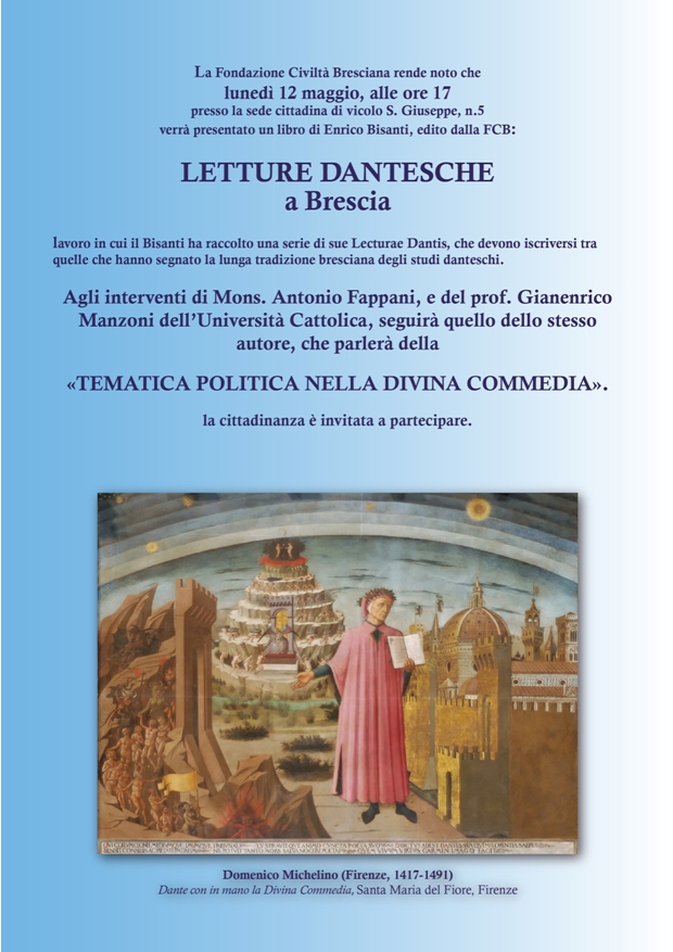 letctura dantis a brescia 2014-presentazione volume