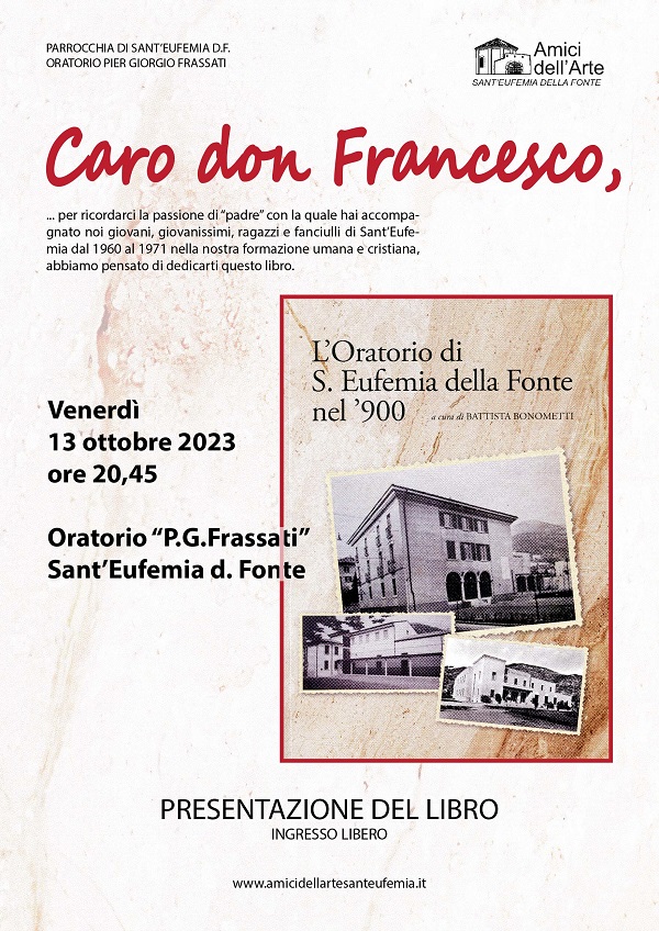 presentazione caro don francesco